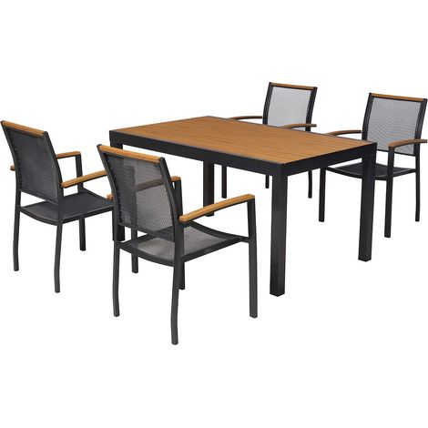 Itanos Set 5tlg Alu/Kunststoff Tisch 150 x 90 cm