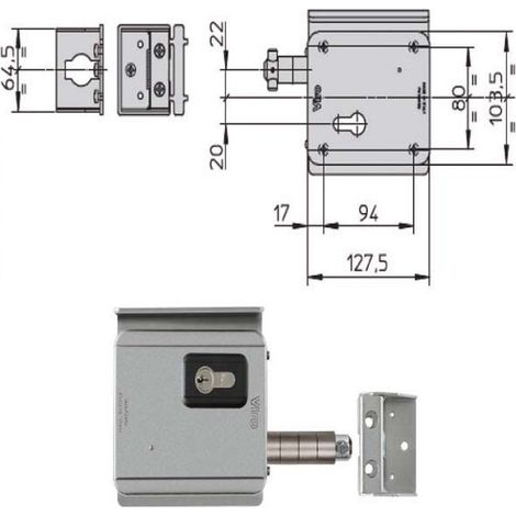 Electro cerradura App.Ferro V09 7905 Viro