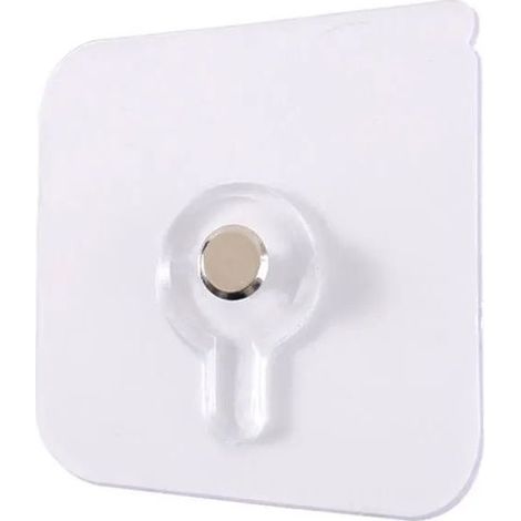 Sistema de montaje de marcos de fotos sin taladrar, 10 clavos adhesivos para pared, ganchos transparentes para cuadros sin perforaciones, ganchos adhesivos para colgar en paredes, espejos, salas de es (1/5)