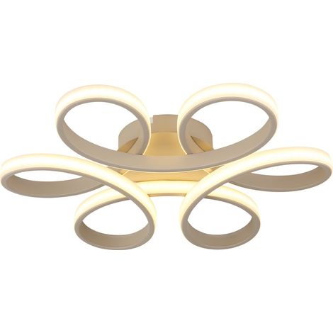Lampe de plafond à design Orbita brun sable - 67397S (1/3)