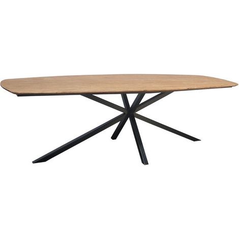 Grande table à manger en bois de teck recyclé 280 cm DEPOK