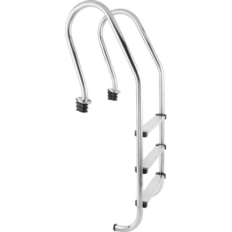 Échelle de piscine 3 marches antidérapante, inox 304 résistant à la corrosion. (1/5)