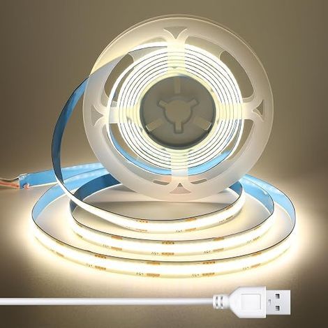 Ruban LED COB USB, 5V, Blanc Naturel, 4000K (1/5)