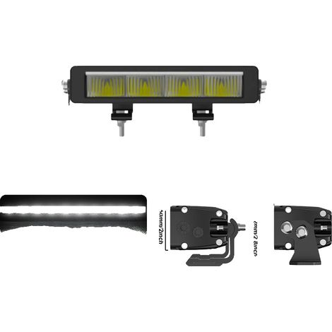 Barre lumineuse LED, options de tailles multiples, haute luminosité 6500K (1/2)