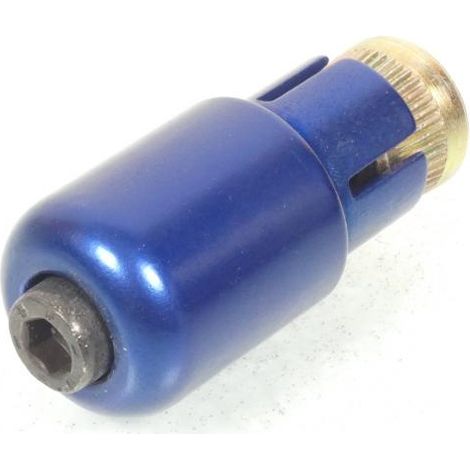 Embout de guidon 749526BH Bleu anodisé pour scooter Peugeot 50 (1/4)