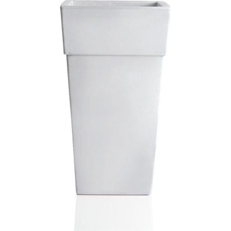 Vase pour fleurs - 40 x 40 x 70 cm - Blanc - Livraison gratuite