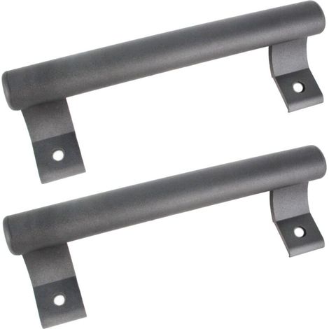 200mm Aluminum Sliding Door Handle Glass Door Handle for Balcony Bathroom Cabinet Door Handle Modern Metal Handle (2pcs Gray)