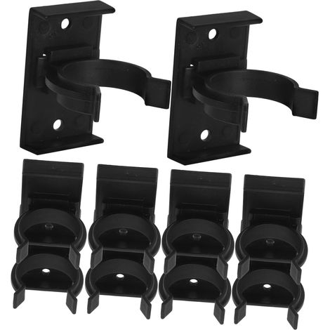 de fixation pour pieds de meubles en plastique PP noir lot (1/5)