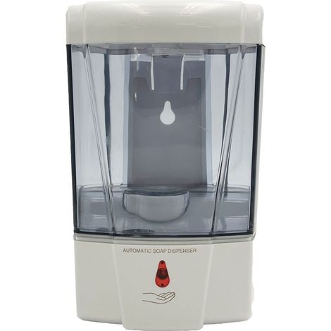 Distributeur de savon et shampoing automatique mural 600 ml transparent ergonomique