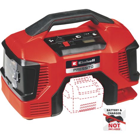 Einhell Akku-Kompressor PRESSITO 18/21 Power X-Change (18 V, max. 10.5 bar, 21 l/min Ansaugleistung, Motordrehzahl 18000 min-1, ölfrei, ohne Akku) (1/5)