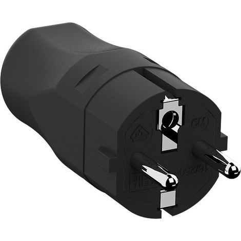 BACHMANN ENCHUFE DE MONTAJE NEGRO, 960.101