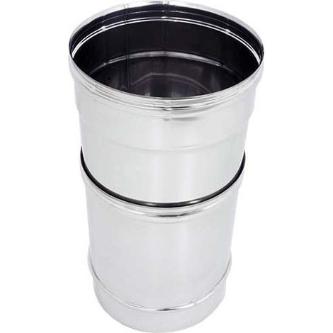 Tubo da 140mm in acciaio inox telescopico aisi 304 spessore 6/10 (1/3)