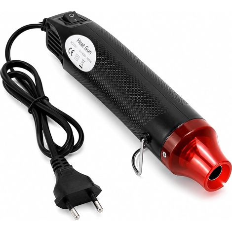 Mini Décapeur Thermique, Mini Pistolet À Air Chaud 220 V 300 W, Pistolet Thermique Pour Les Projets De Bricolage, Gaine Rétractable, Gaufrage, Séchage De Peinture, L'encre (1/5)