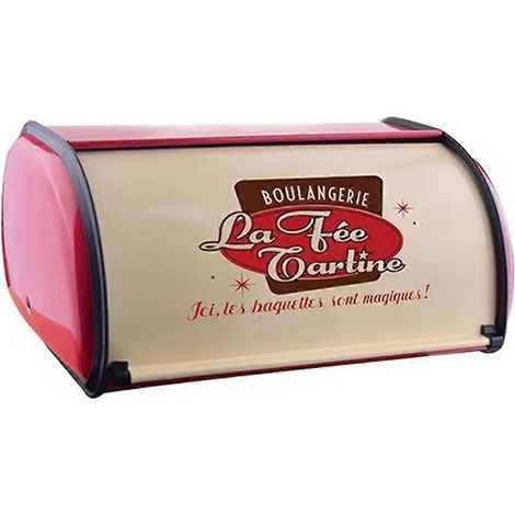 Boîte à pain en métal, bac à pain, boîte de rangement pour le pain, récipients de conservation des aliments pour la cuisine, grand récipient alimentaire ménager A (1/5)