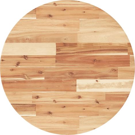Dessus de table  Dessus de bureau  Plateau de table rond Ø60x4 cm bois massif d'acacia