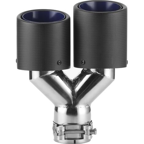 Bec double sortie en fibre de carbone Y gauche entrée 63mm sortie 89mm (1/5)
