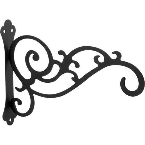 Support mural robuste pour panier à fleurs et extérieur (1/5)