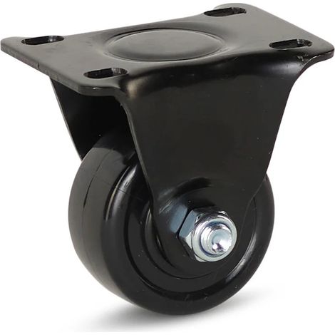 Roue fixe - MESO - Nylon noir - 50mm - 150kg