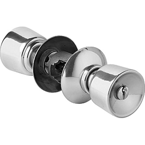 Serrure tubulaire à poussoir simple axe 80mm inox standard - VACHETTE - V6524X2SJ