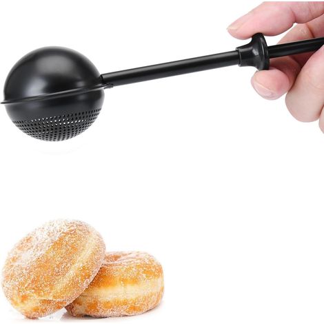 Saupoudreur À Farine - Une Main - Acier 304 - Pour Sucre Glace Et Cacao - Noir - Lave Vaisselle (1/5)