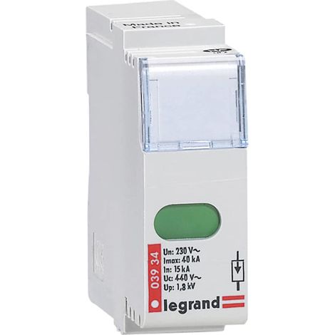 Legrand 003934 Modulo di ricambio per scaricatore di sovratensione 40 kA 400 V