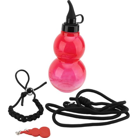 Bouteille d'eau de sport Gourde 800 ml, anti-chute, anti-fuite, portable, pour voyage, rouge (1/5)
