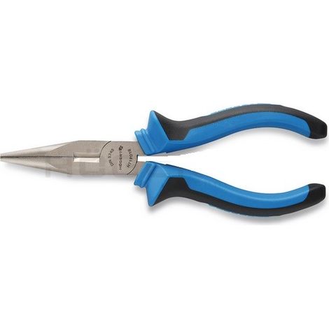 Pince Demi-ronde à becs longs Hogert 160 mm en acier CrV
