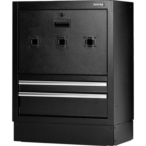 Draper 23754 BUNKER Modular Floor Reel Cabinet, 2 Drawer, 680mm