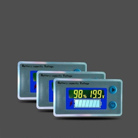 12V Autobatterie-Voltmeter, LCD-Spannungsanzeige, elektrisches Messgerät mit Display, Kapazitätsmesser für Autos. (1/5)