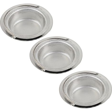 3 Piece Stainless Steel Sink Drain Filter with Removable