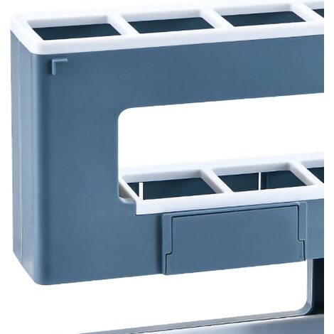 Wandmontierter, abnehmbarer und wasserdurchlässiger Schirmständer aus Polystyrol in Zahlenform für den Wohnbereich, erhältlich in 3 Farben – blaues Designermodell (1/4)