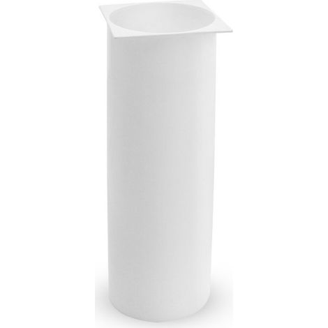 Ricambi accessori bagno - tazza plastica scopino bagno quadrato