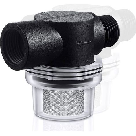 Filtre pré-filtre à visser pour pompe de jardin et distributeurs d'eau domestiques, Pompe à jet submersible pour machines à laver (1/5)