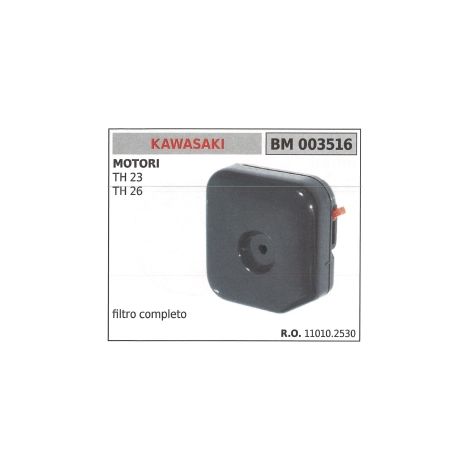 Filtro aria con supporto per MOTORE KAWASAKI tagliasiepi TH 23 TH 26 11010-2530