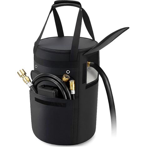 Étui de protection pour bouteilles de gaz de 45 kg (10 lb) avec ouvertures de sortie et conception facile d'accès. Multicolore. (1/5)