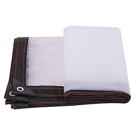 Bâche transparente imperméable, bâche en PVC, avec renfort (1/5)