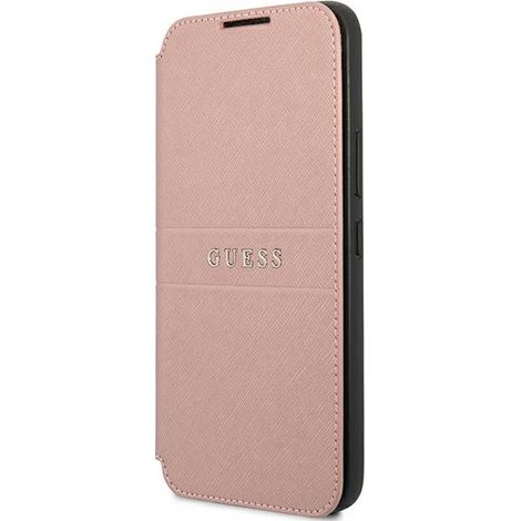 Guess GUBKS22MPSASBPI S22+ S906 rosa/libro rosa rayas Saffiano (1/5)