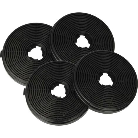 vhbw 4x Aktivkohlefilter kompatibel mit Respekta CH21060SBZ Dunstabzugshaube