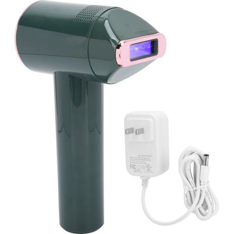 Appareil d'épilation IPL domestique, épilateur permanent portable pour femmes, couleur vert, prise américaine 100-240V (1/5)