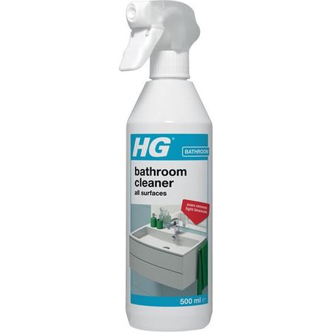 HG Shower & Washbasin Spray - 500ml Bathroom Cleaner for Shower, Washbasins, and Surfaces