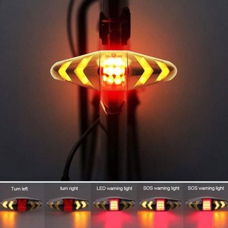 Kabellose Fahrradrücklichter mit Blinkern (1/2)