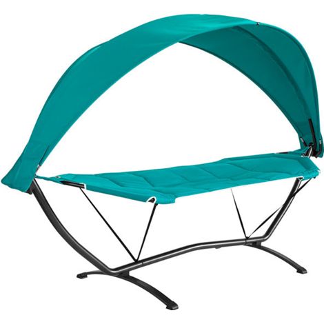 SoBuy Outdoor Garden Patio Hammock Swing Chair Sun Lounger with Sun Shade,OGS51-TB