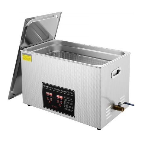 Nettoyeur à Ultrasons 30L en Acier Inoxydable Bac Ultrasons (1/5)