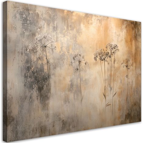 Tableau déco  Plantes dans la brume herbes 100x70 (1/5)