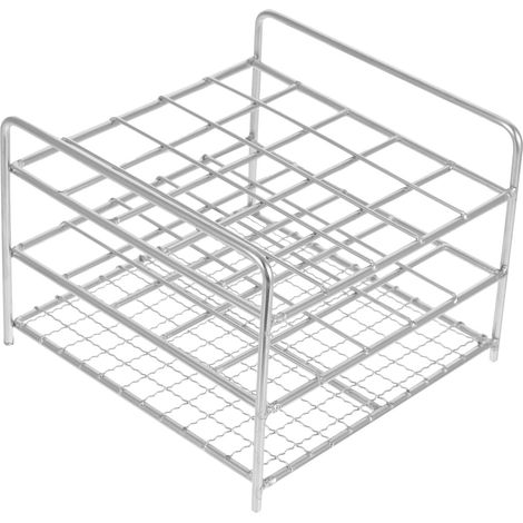 1pc Porte-tubes à Essai en Acier Inoxydable 25 Emplacements Support à Tubes à Essai Résistant la Corrosion pour Laboratoire et Industrie (1/5)
