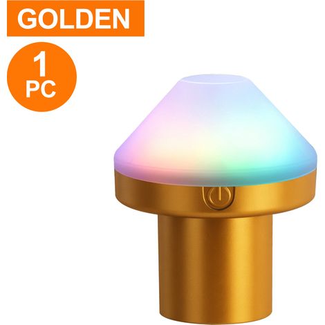Lampe champignon, lampe de table champignon, lampe de chevet champignon LED, lampe de bureau esthétique moderne,rouge (1/5)