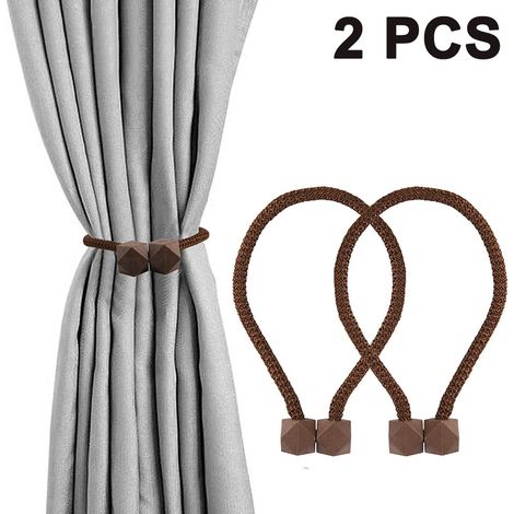 Embrasse Magnetique - 45 cm - Boule 2,5 cm - Pour Rideaux - Lot de 2 (1/5)
