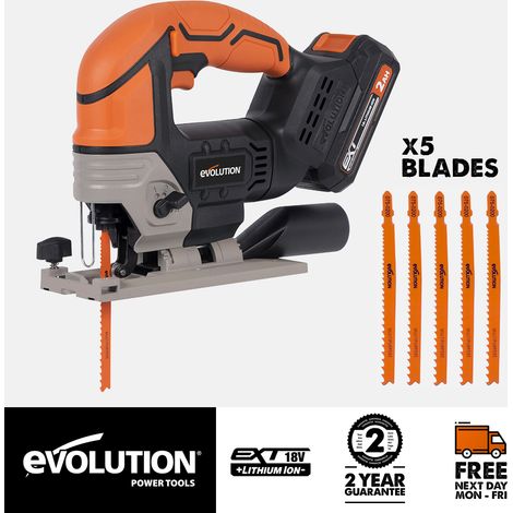 Evolution Power Tools R90JGS-Li Jigsaw 18v Including Multi-Material Blades Bare (1/5)