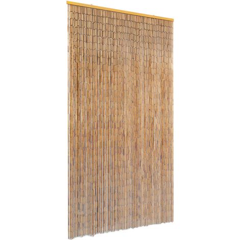 INLIFE Rideau de porte contre insectes Bambou 100 x 220 cm (1/4)