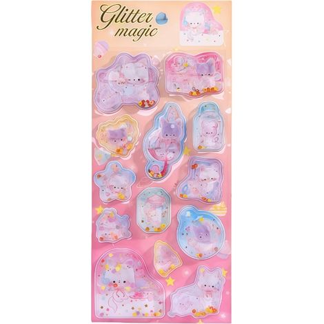 Cartoon 3D rocking stickers, various cute shapes and soft colors, perfect for journaling and children's 3D rocking stickers -- Cartoon 3D rocking stickers 02 -- BIEMMEDUE (1/5)